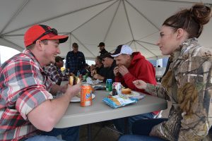 Everyone came hungry to the Kalispell store customer appreciation BBQ lunch.
