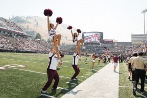 cat machines at the u of m football game