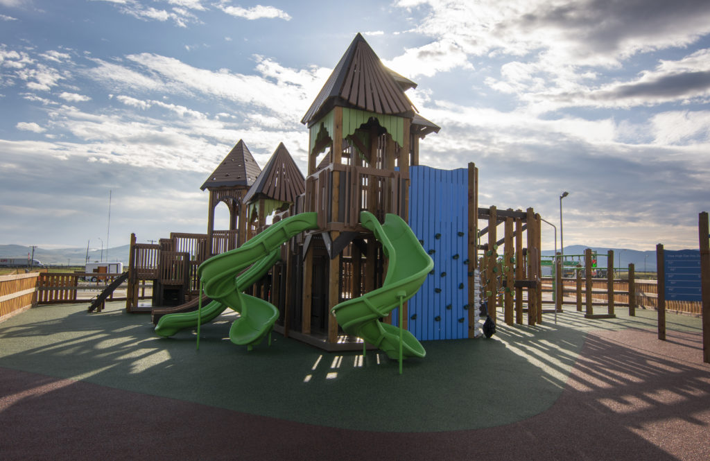 Montana Community Playground being built